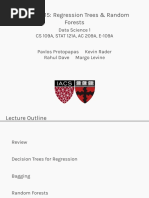 Lecture #15: Regression Trees & Random Forests