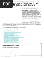 What Is Normalization in DBMS (SQL) - 1NF, 2NF, 3NF, BCNF Database With Example