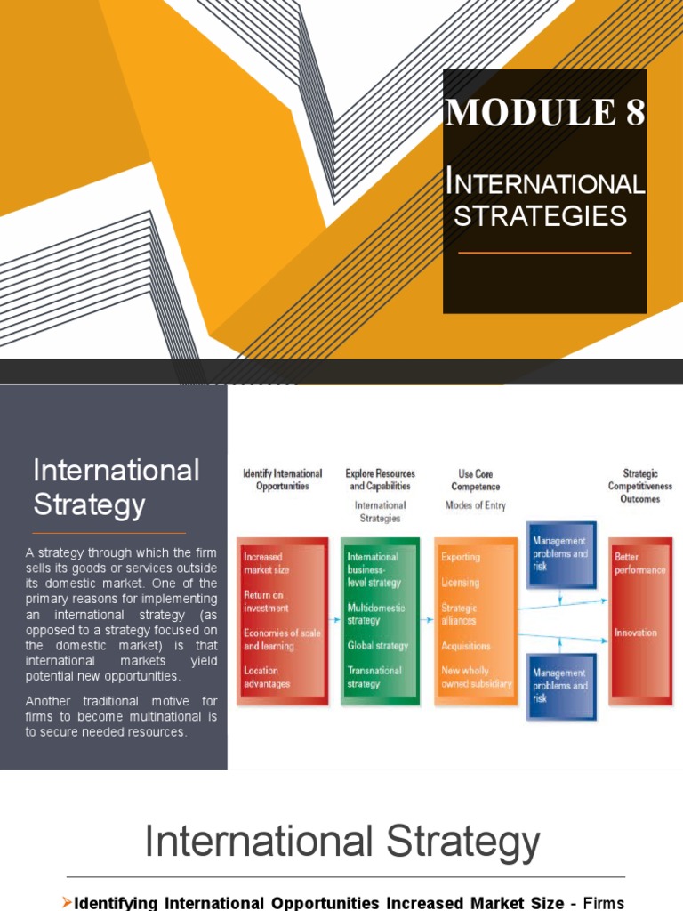 Overview of International Strategies | PDF | Strategic Management ...