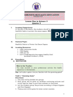 Comprehensive Sexuality Education: Lesson Plan in Science 3 Quarter 2