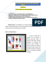 Chapter Ix - Political Parties in The Philippines