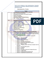 International Tax - Practice Sr. No. Topics A. An Overview of International Taxation