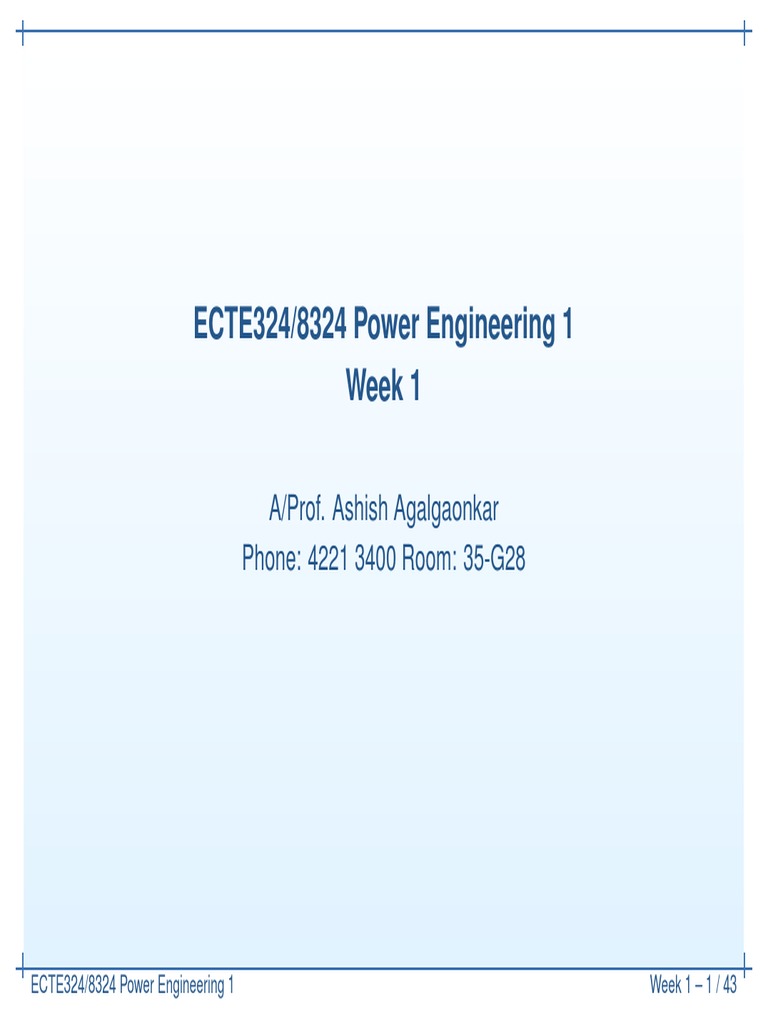 Power Engineering 1 Overview by Agalgaonkar | PDF | Electric Power ...