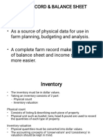 Farm Record & Balance Sheet