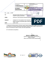 Division Advisory No. 26 S. 2021 Conduct of The Search For The Most Outstanding School Based Feeding Program SBFP Implementers For Sy 2020 2021 1