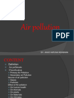 Effects of Air Pollution and Control Methods