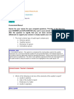 Week 8 - CREATE (Assessment Manual)