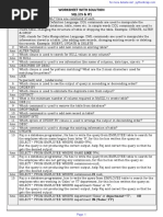 Solution Worksheet SQL