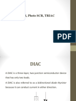 Diac, Triac, SCR