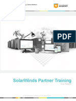 SolarWinds Partner BootCamp Participant's Guide - Orion Platform