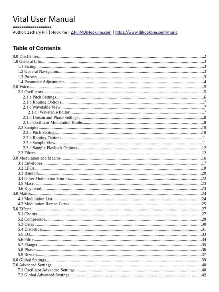 NEW VITAL USER GUIDE intelligence overview
