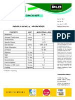 Talc Grade-5Sw: Physiochemical Properties