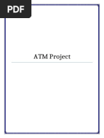Project Report On ATM System PDF | PDF | Automated Teller Machine ...
