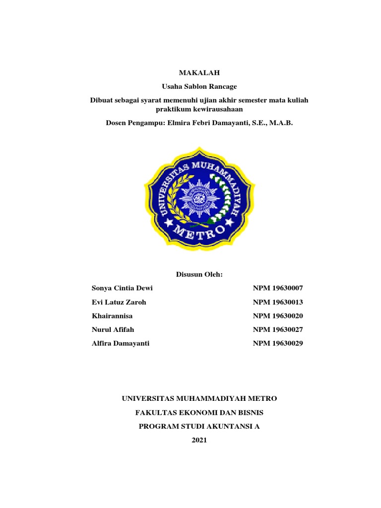 Proposal Usaha | PDF | Karier & Perkembangan | Bisnis