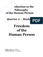 Introduction To The Philosophy of The Human Person: Quarter 2 - Module 5