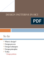 HCI Design Patterns for Navigation, Widgets & Choices