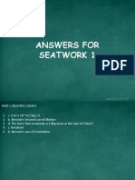 Answers For Seatwork 1