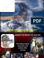 Divine Provision For Anxiety: Lesson 2 For The 8 of January, 2011