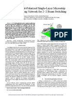 28-32 GHZ Dual-Polarized Single-Layer Microstrip Line Beamforming Network For 2×2 Beam Switching