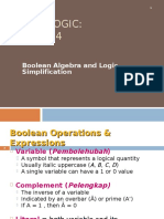 Digital Logic:: Boolean Algebra and Logic Simplification