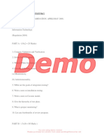 It1008 - Software Testing: You Are Using Demo Version