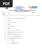 Class 8 Worksheet-2