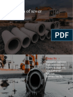 Construction of sewer pipes and manholes