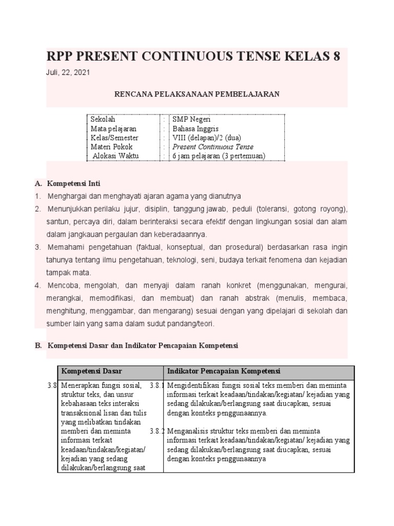 Wordwall Simple Present Tense Kelas 8