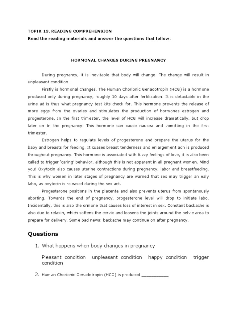 Topik 13. Reading Comprehension Read The Reading Materials and Answer ...