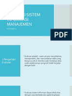 Evaluasi Sistem Informasi Manajemen