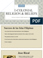 Pre-Colonial Religion & Beliefs: Beltejar, Caburnay, Ferrer, Maramag, Tesoro