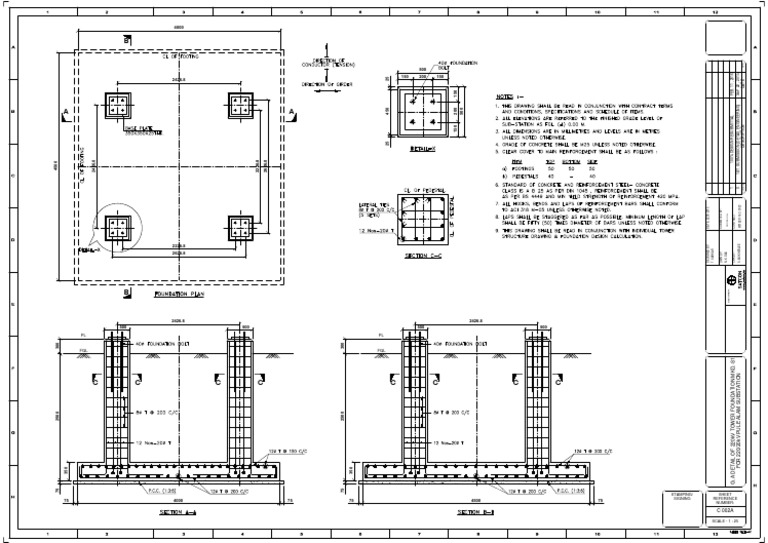 Gantry DRWG Foundation PDF