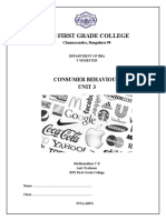 Rns First Grade College: Consumer Behaviour Unit 3