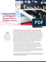 Education Policy and Strategy For Scaling Edtech in Philippine Schools