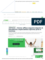 ARTIGO - Home Office Seguirá Depois Da Pandemia - Especialista Aponta Prós e Contras - SpaceMoney