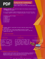 (Heating, Cooling and Air Conditioning) : Thermal Comfort