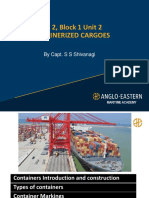 2.1 & 2.2 Types of Containers & Container Handling Gear