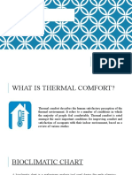 THERMAL COMFORT AND BIOCLIMATIC CHARTS