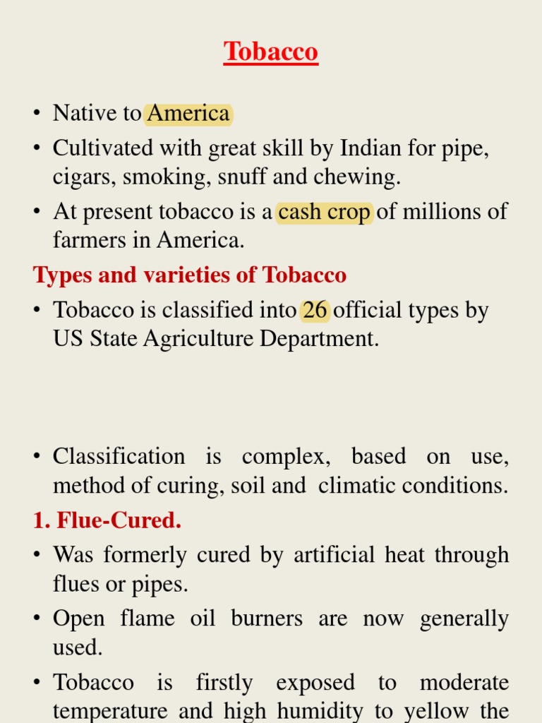 what classification is tobacco Compound Interest: The Chemicals in Cigarette Smoke & Their Effects Intelligent large-scale flue-cured tobacco grading
