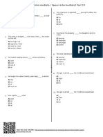 Prepositions Test