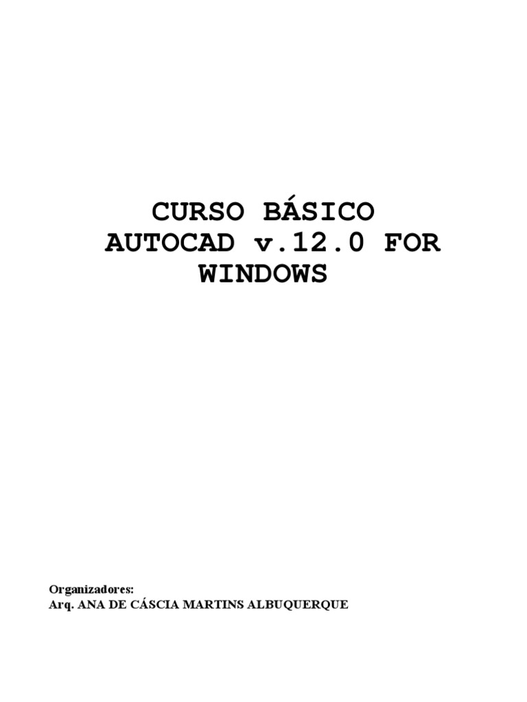 AutoCAD Release 12 (Windows) | PDF | Auto Cad | Microsoft Windows