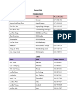 Production Contact List Under 40 Characters