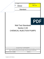 Well Test Standards Section 3.30 Chemical Injection Pumps: Global Standard