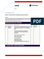 Project Proposal: Redesign Business Website