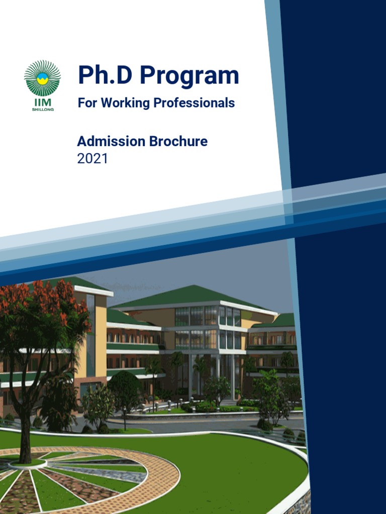 Brochure PHD WP 2021 IIM Shillong | PDF | Academic Degree | Master's Degree
