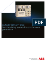 Synchrotact CSS: Synchronizing System For Synchronous Generators