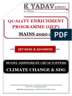 5 Toppers Answers - Climate Change & SDG - QEP 2020 - theIAShub - F - I