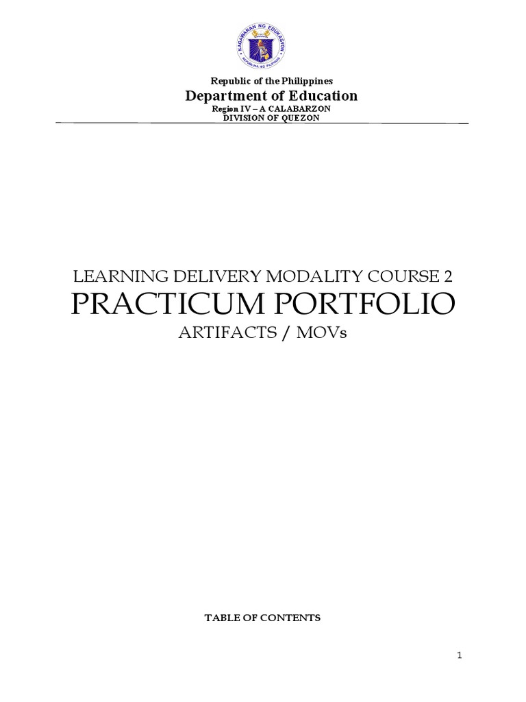 LDM Course 2 Practicum Portfolio | PDF | Lesson Plan | Behavior ...