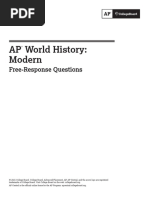 AP World History: Modern: Free-Response Questions