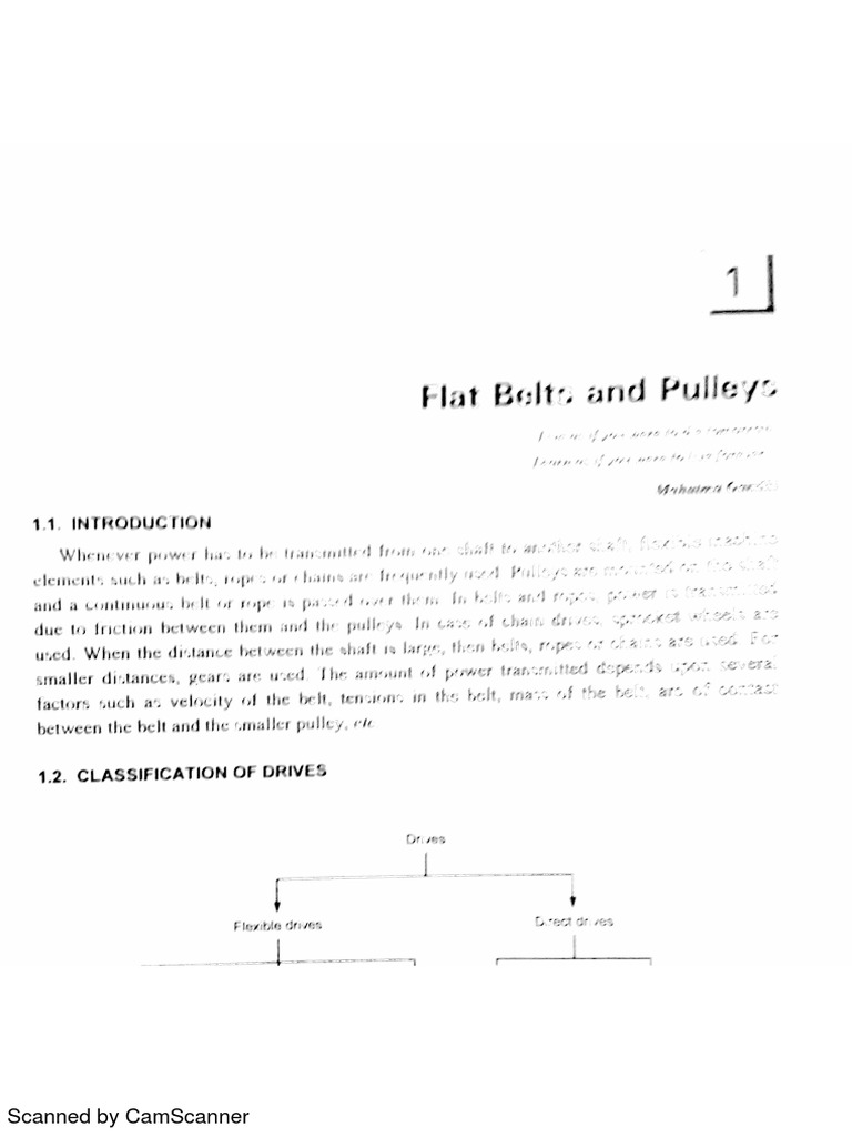 Belt and Pulleys PDF